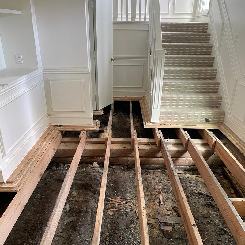 home foundation being repaired